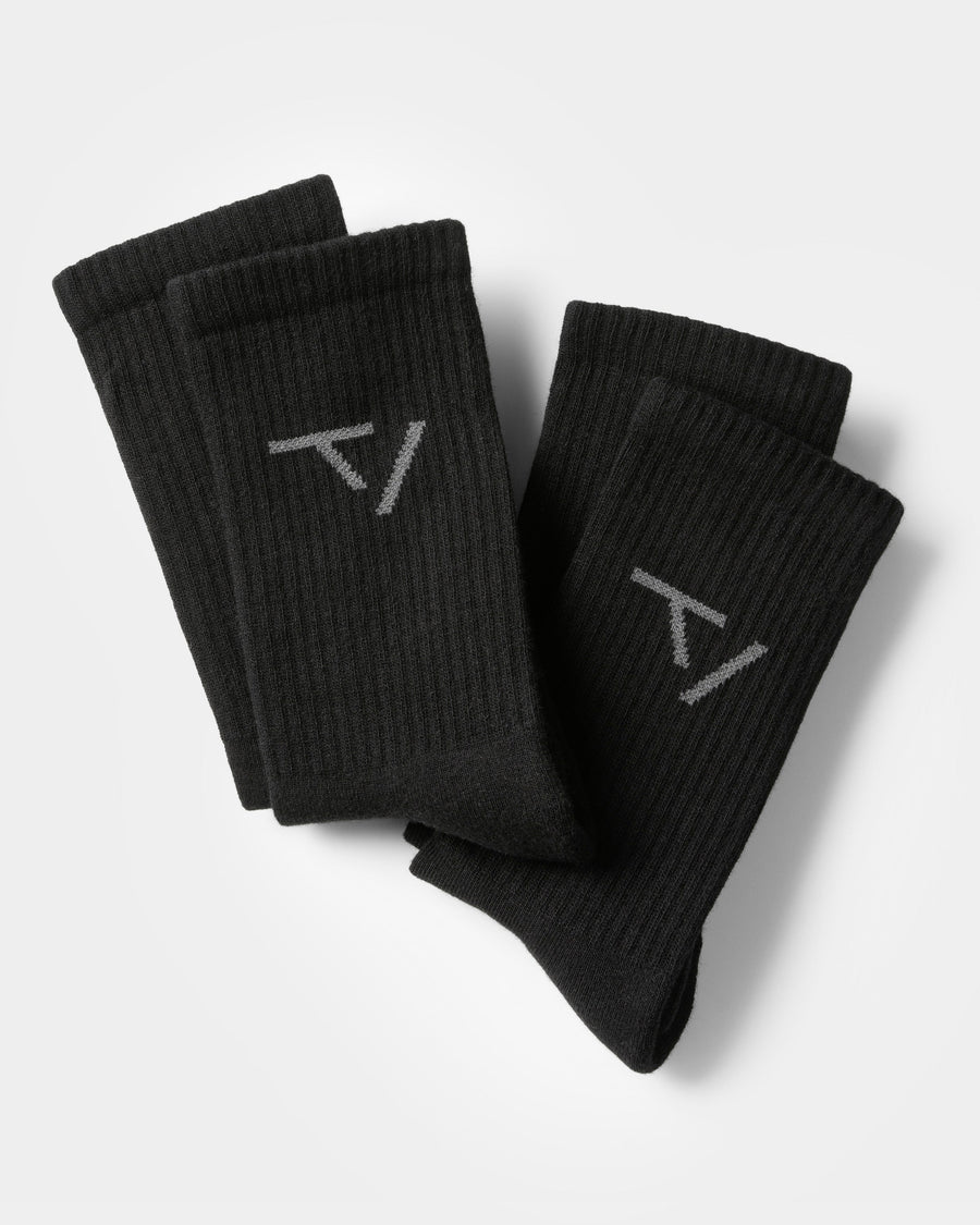 Chaussettes Contrastline TV (2 paires) « noir"