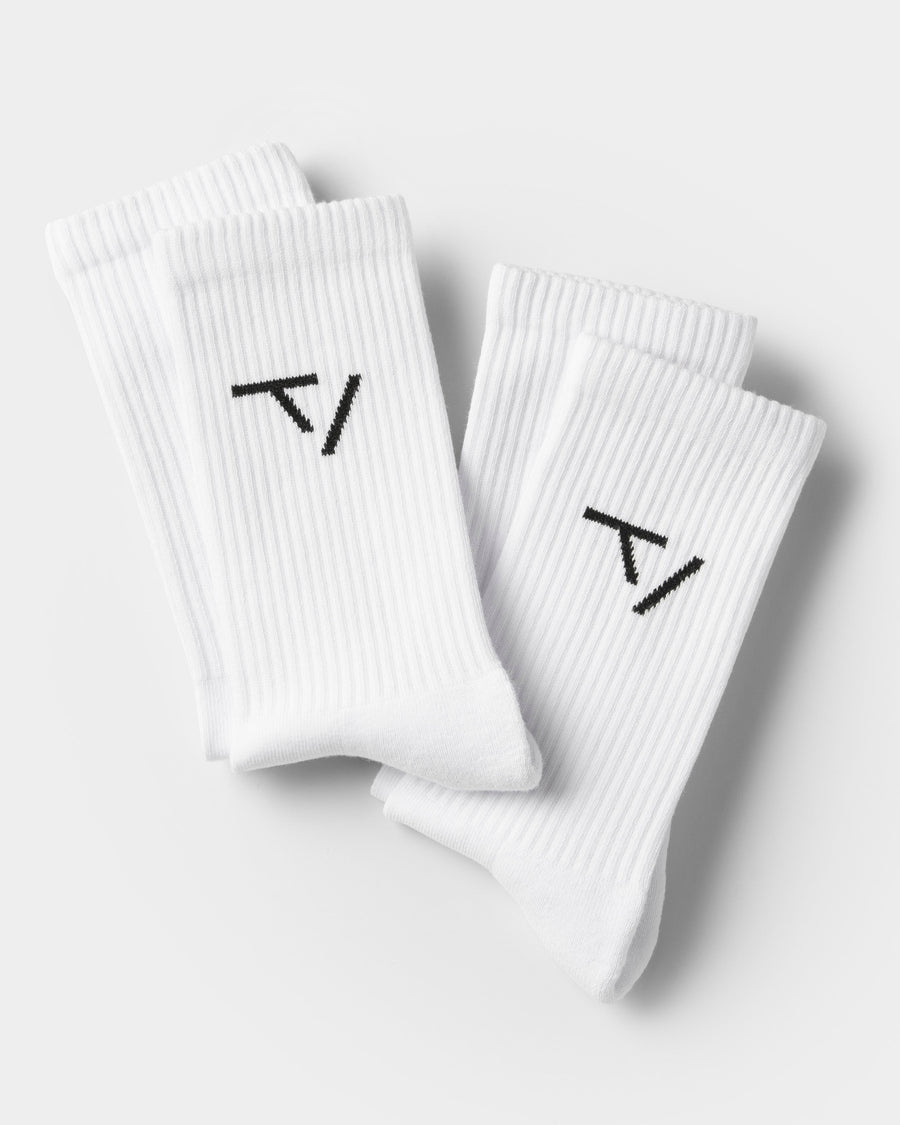 Chaussettes Contrastline TV (2 paires) « blanc »