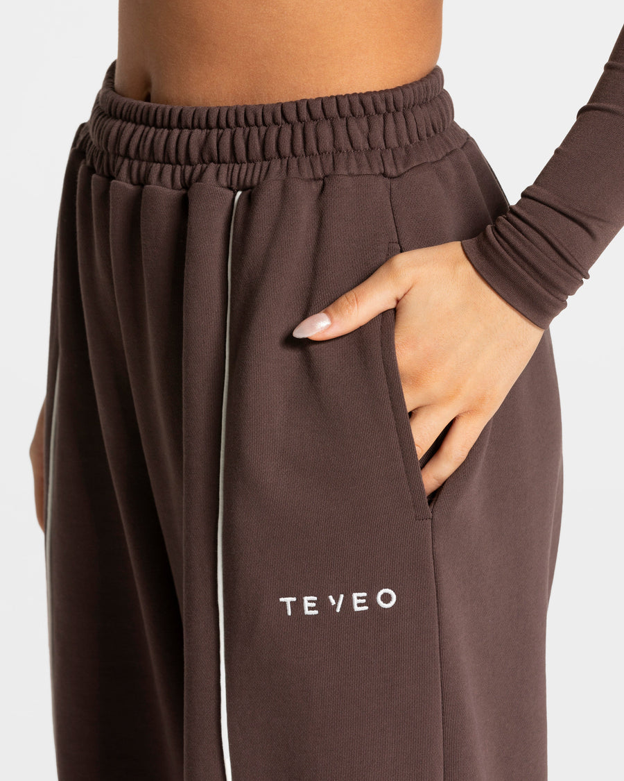 Pantalon de jogging Contrastline Wide Leg « Espresso »