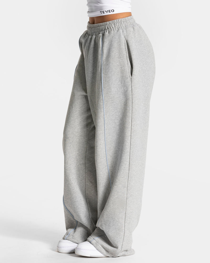 Pantalon de jogging Contrastline Wide Leg « gris clair »
