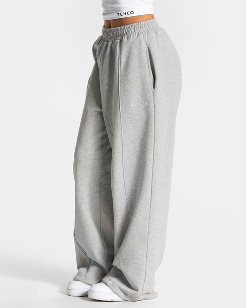 Pantalon de jogging Contrastline Wide Leg « gris clair »