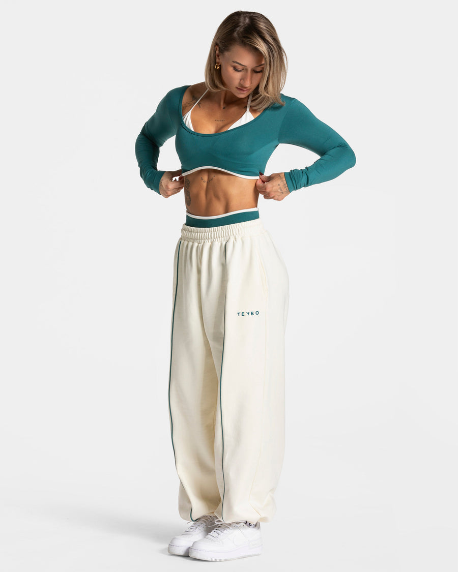 Pantalon de jogging Contrastline Wide Leg « Off White »