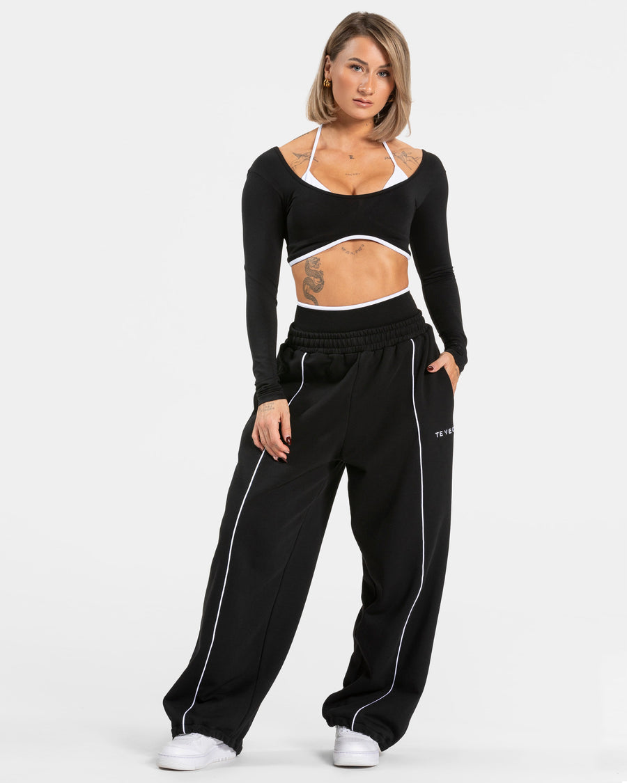 Pantalon de jogging Contrastline Wide Leg « noir »