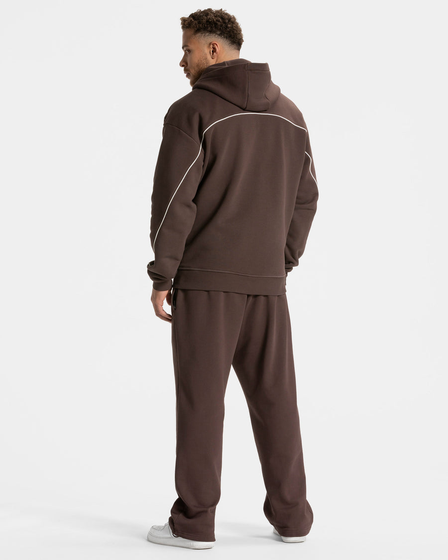 Pantalon de jogging Contrastline Straight Leg « Espresso »