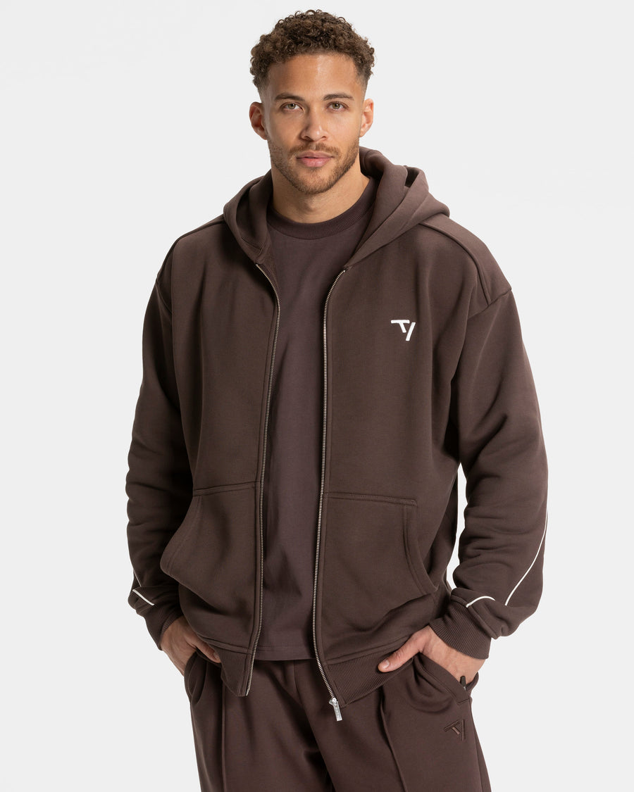 Veste de sport zippée Contrastline « Espresso »