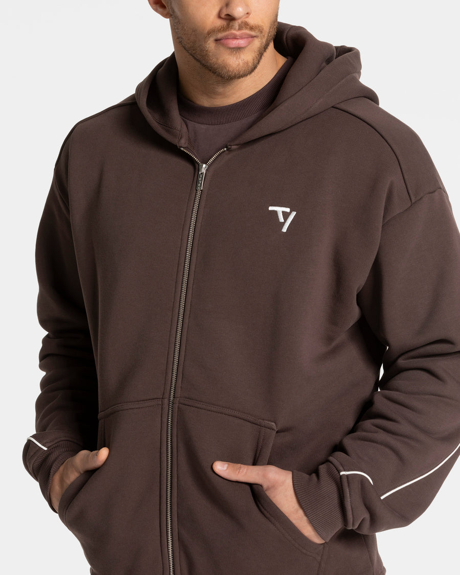 Veste de sport zippée Contrastline « Espresso »