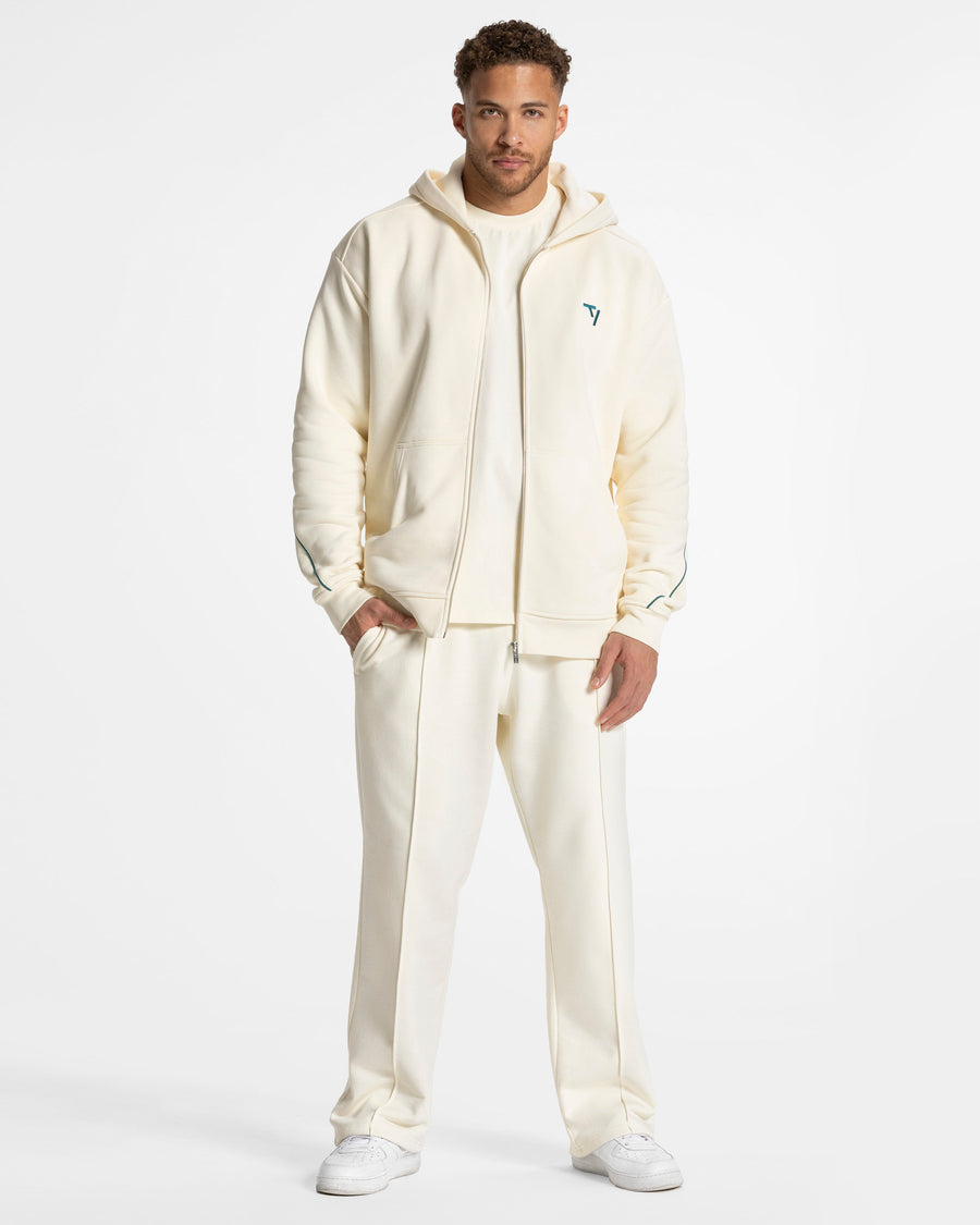 Veste de sport zippée Contrastline « Off White »
