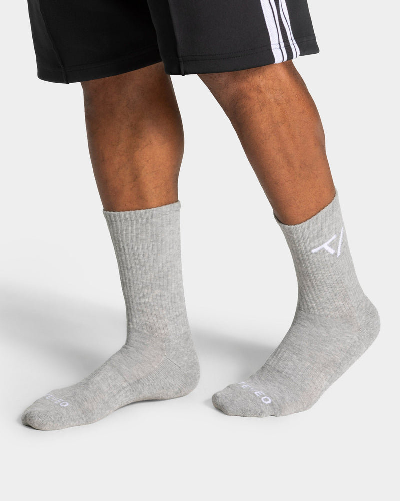 Chaussettes Knit (2 paires) « gris chiné »