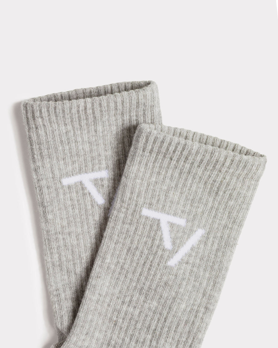 Chaussettes Knit (2 paires) « gris chiné »