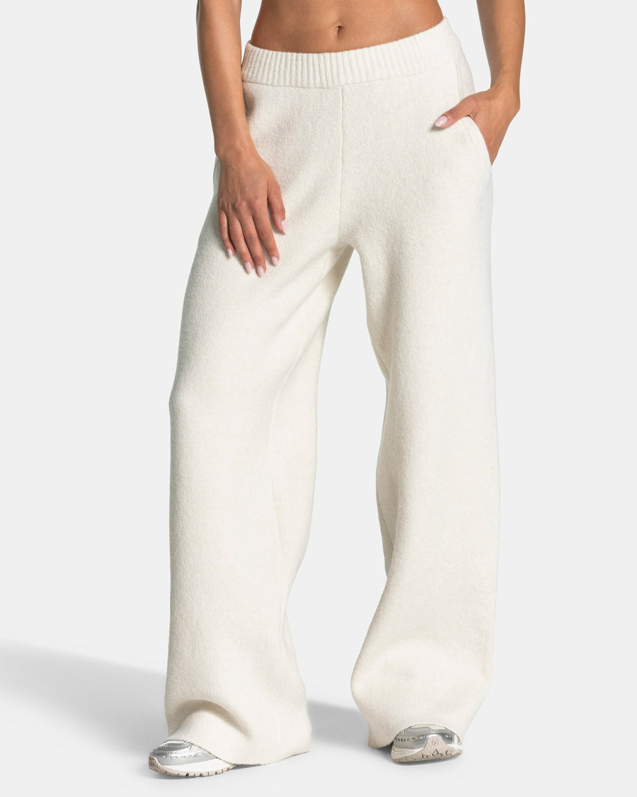 Pantalon jambe droite Knit « Cream »