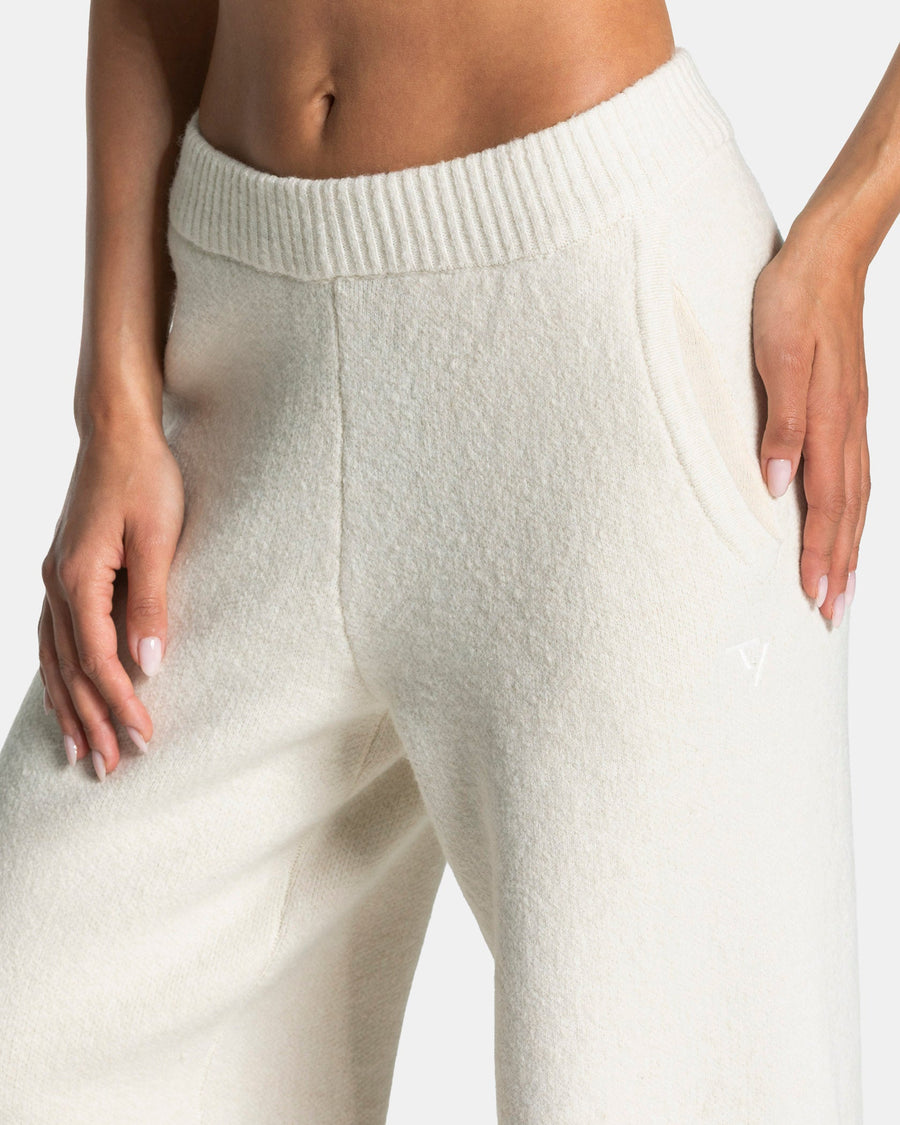 Pantalon jambe droite Knit « Cream »