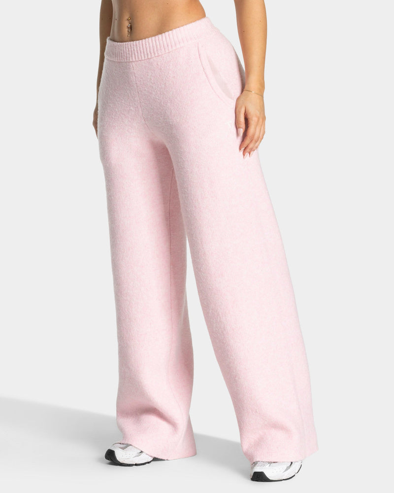 Pantalon jambe droite Knit « Rose »