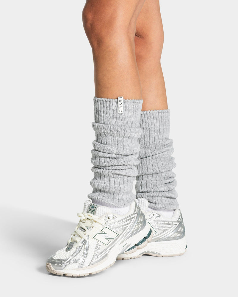 Guêtres Knit « gris chiné »