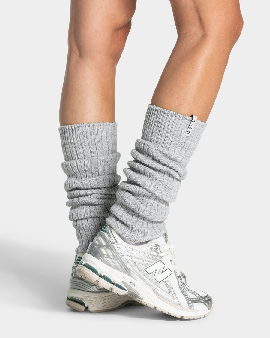 Guêtres Knit « gris chiné »