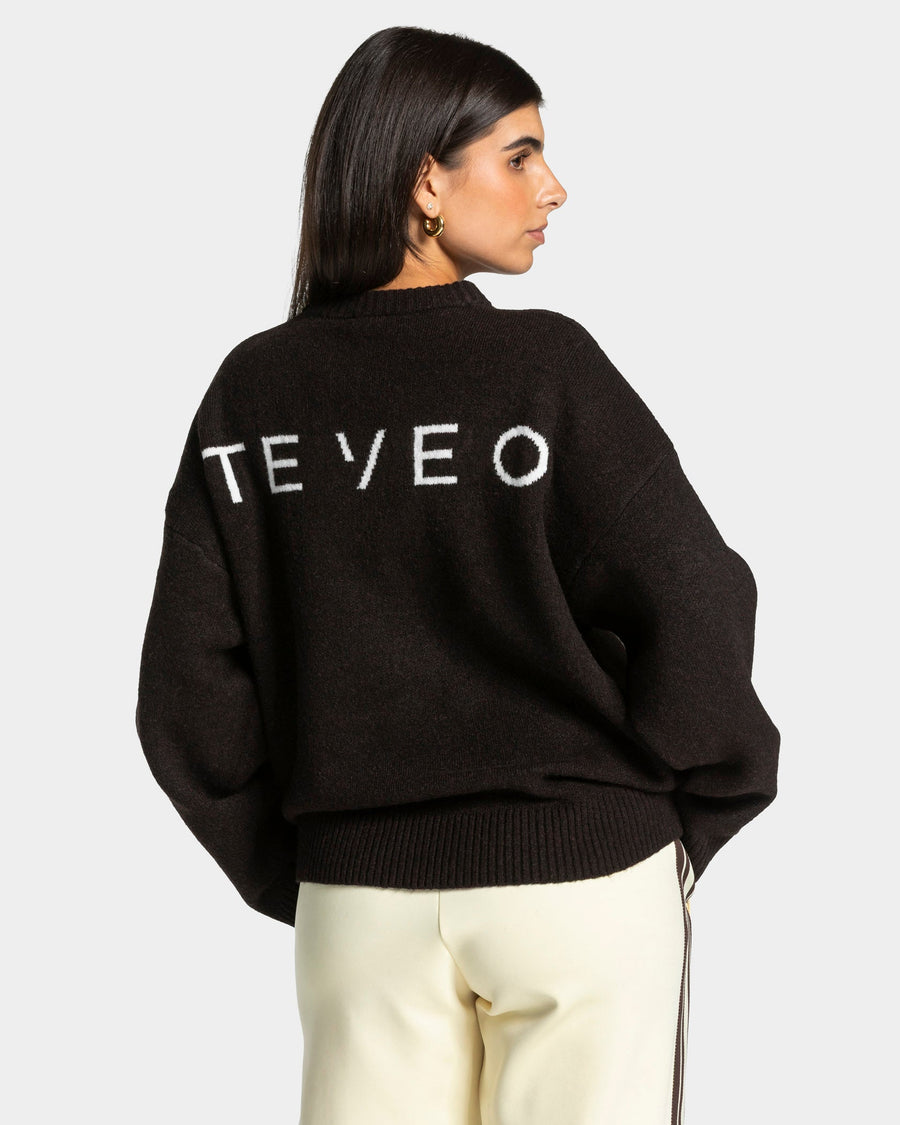 Sweat-shirt Knit « Dark Chocolate »