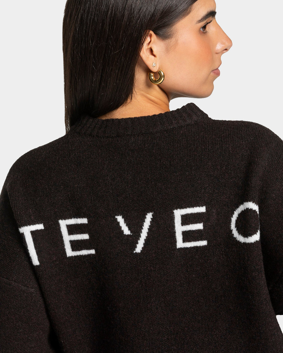 Sweat-shirt Knit « Dark Chocolate »