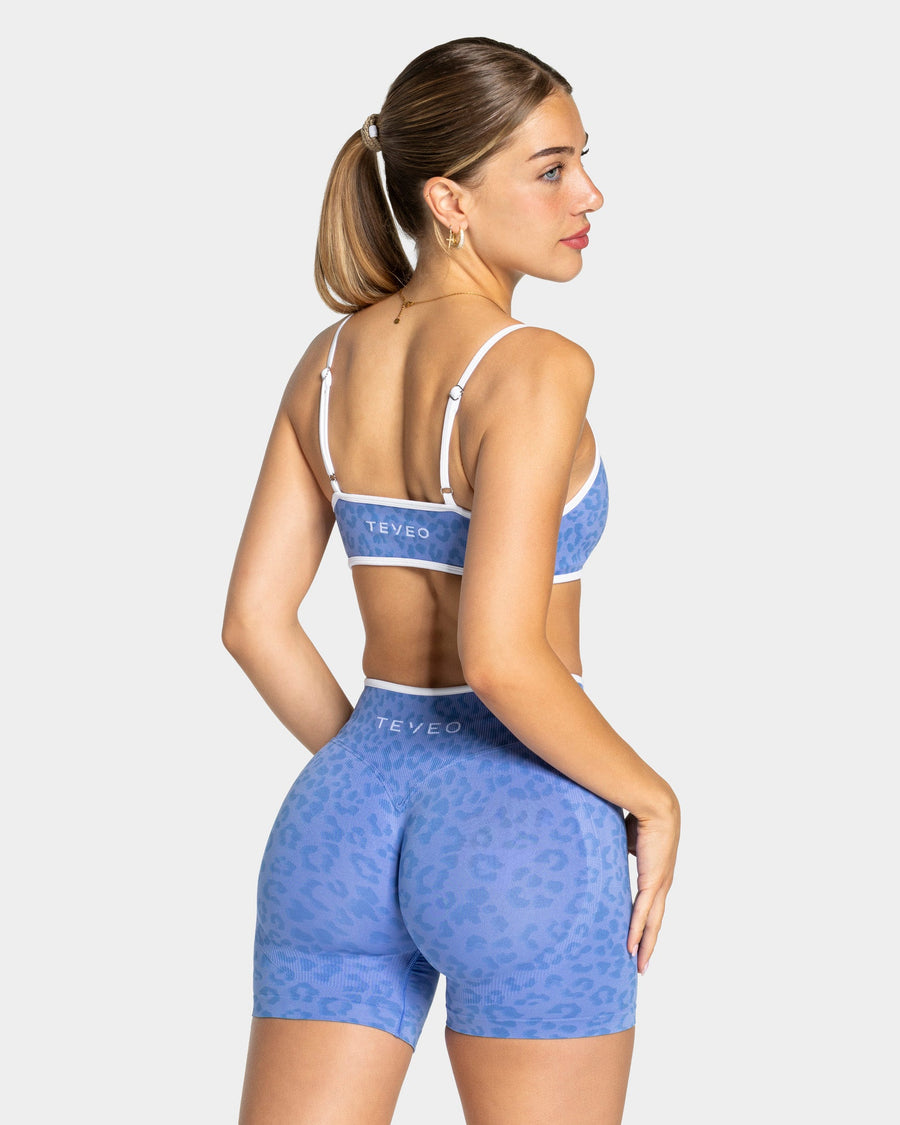 Brassière Contrastline « Léopard Azure »