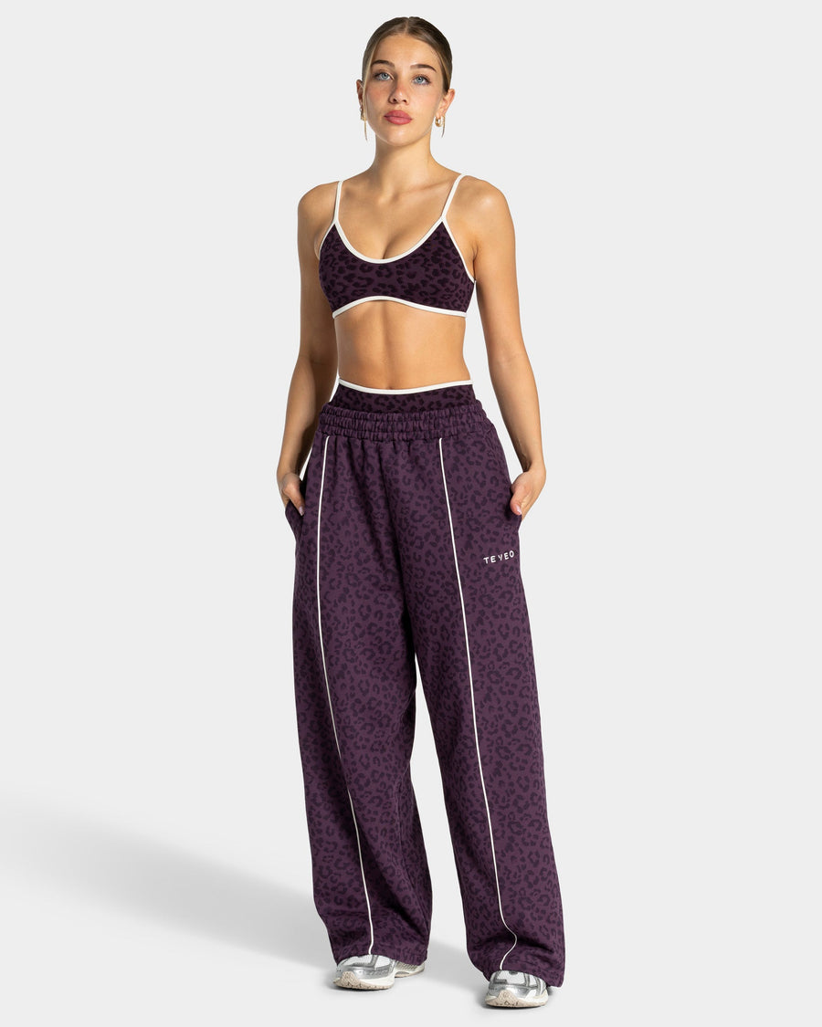 Brassière Contrastline « Léopard Blackberry »