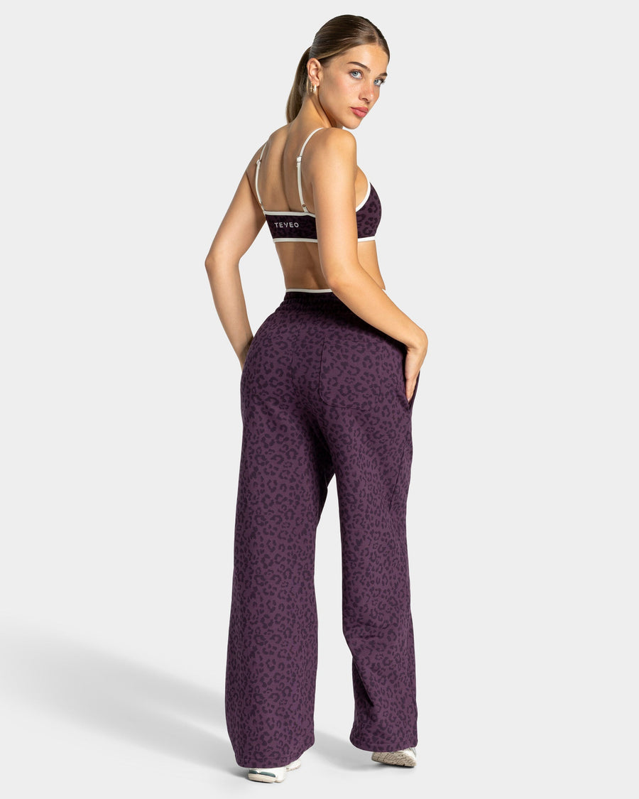 Brassière Contrastline « Léopard Blackberry »