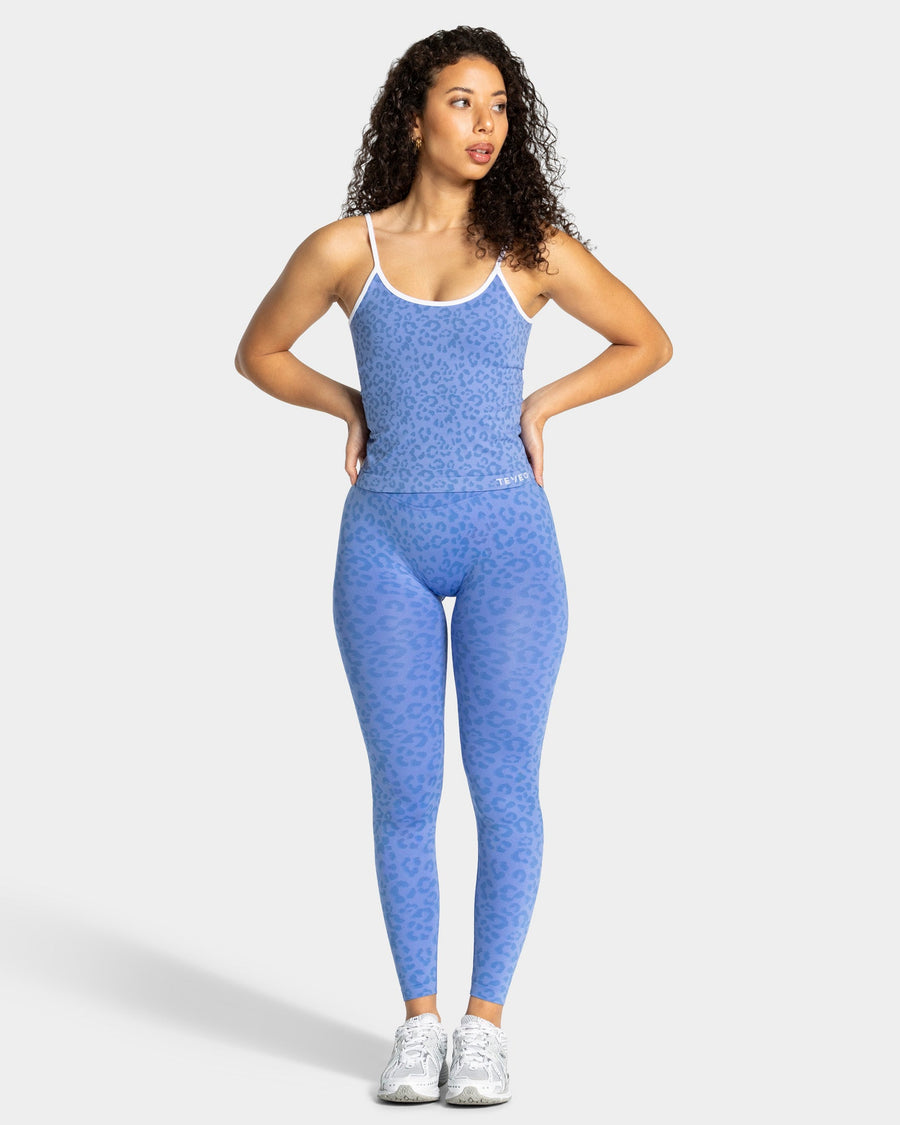 Legging Sculpt Scrunch Contrastline « Léopard Azure »