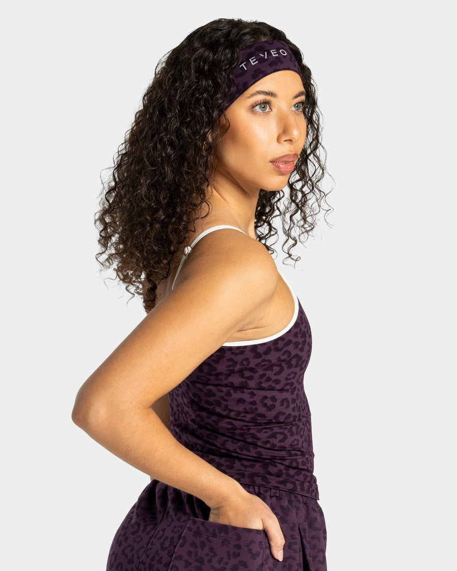 Bandeau Contrastline « Léopard Blackberry »
