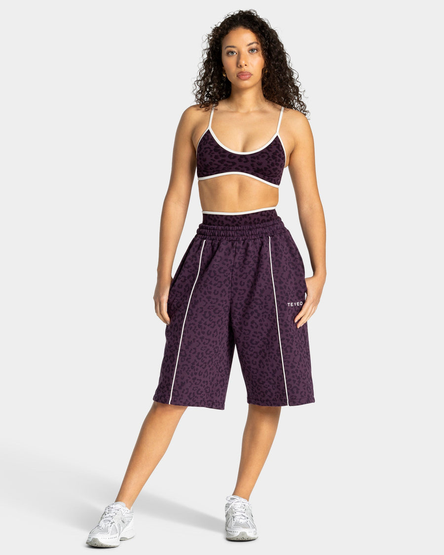 Jort oversize Contrastline « Léopard Blackberry »