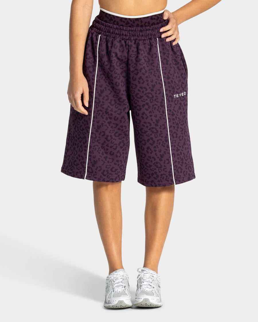 Jort oversize Contrastline « Léopard Blackberry »