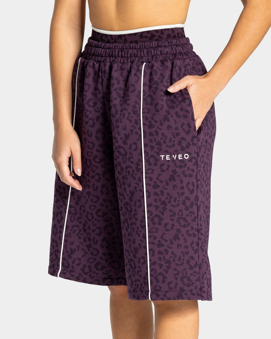 Jort oversize Contrastline « Léopard Blackberry »