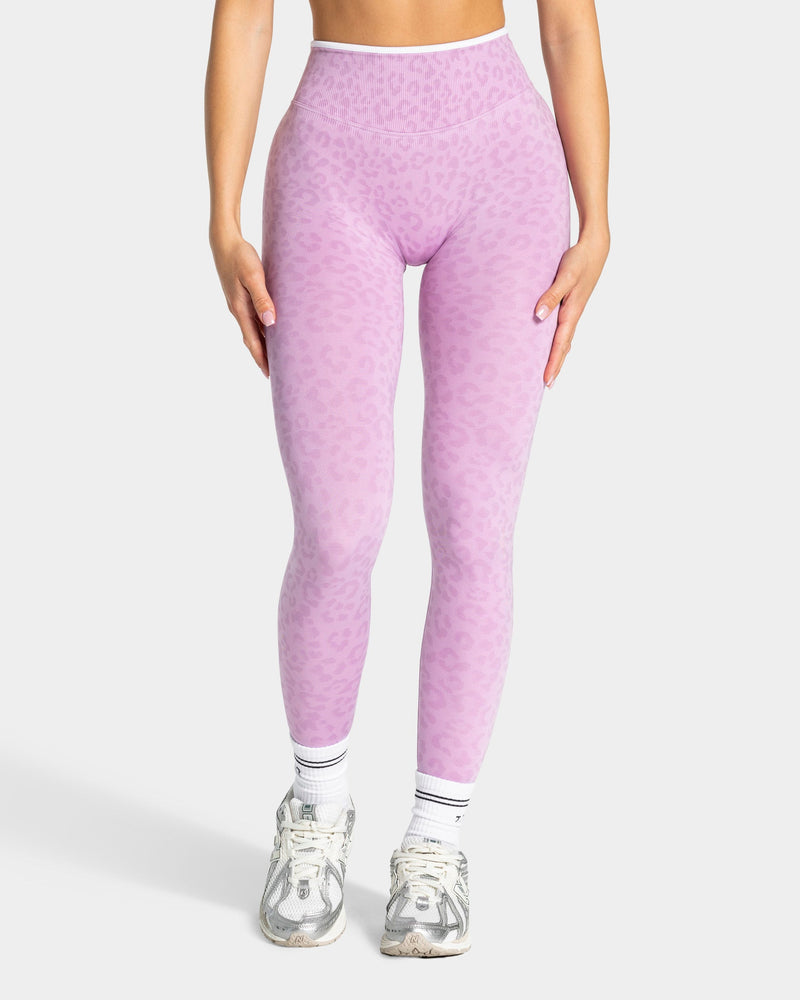 Legging Contrastline « Léopard orchidée »