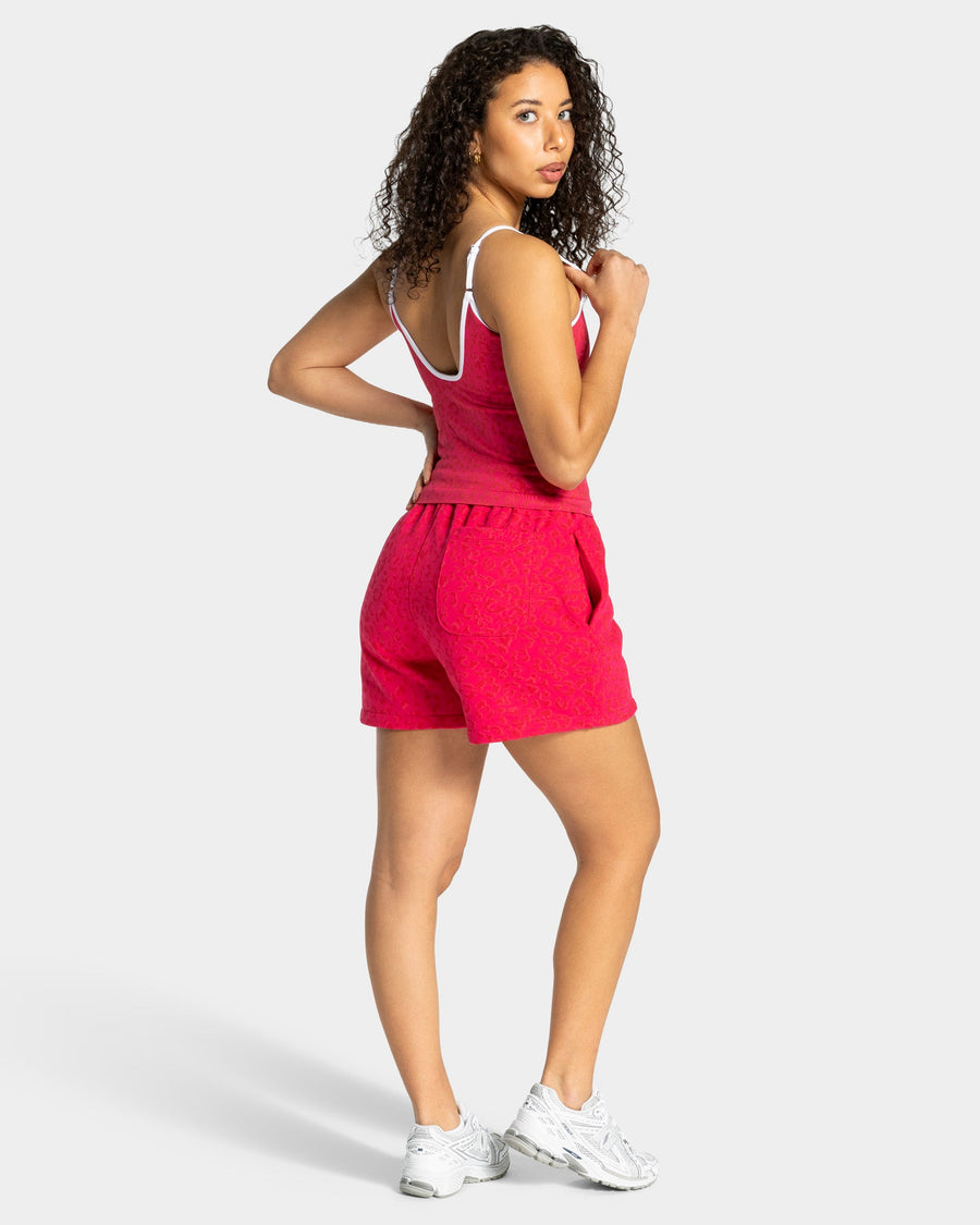 Short oversize Contrastline « Léopard Berry »