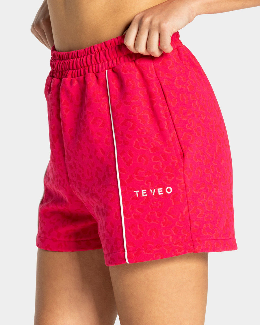 Short oversize Contrastline « Léopard Berry »