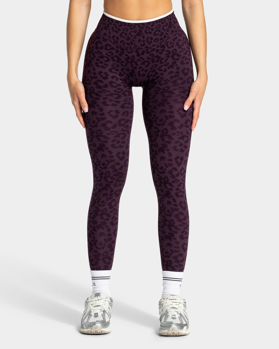 Legging Sculpt Scrunch Contrastline « Léopard Blackberry »