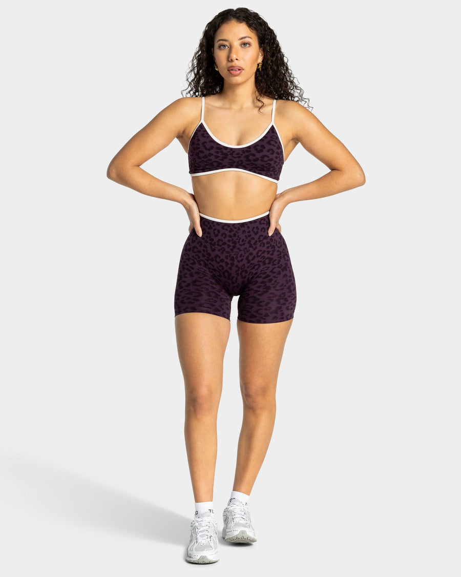 Short Sculpt Scrunch Contrastline « Léopard Blackberry »