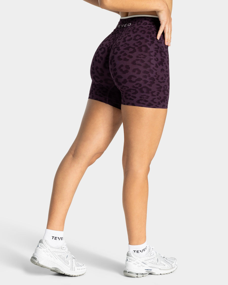 Short Sculpt Scrunch Contrastline « Léopard Blackberry »