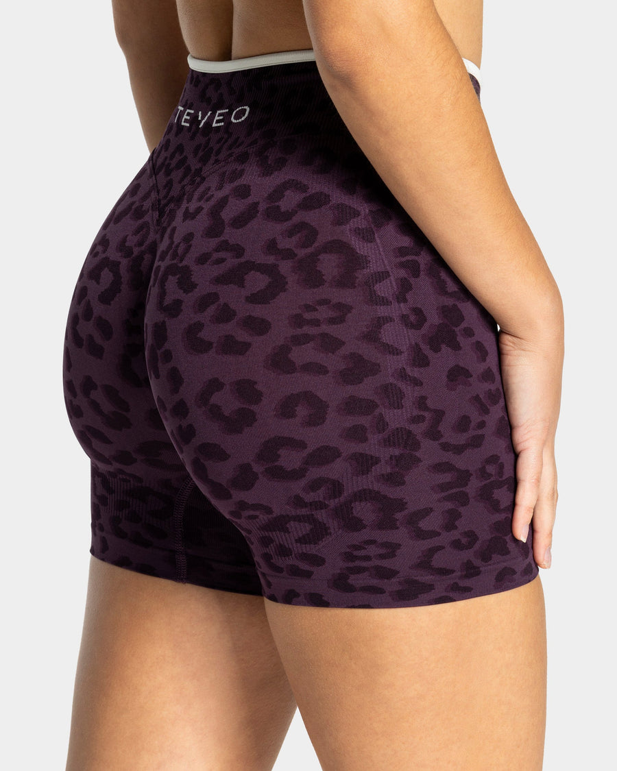 Short Sculpt Scrunch Contrastline « Léopard Blackberry »