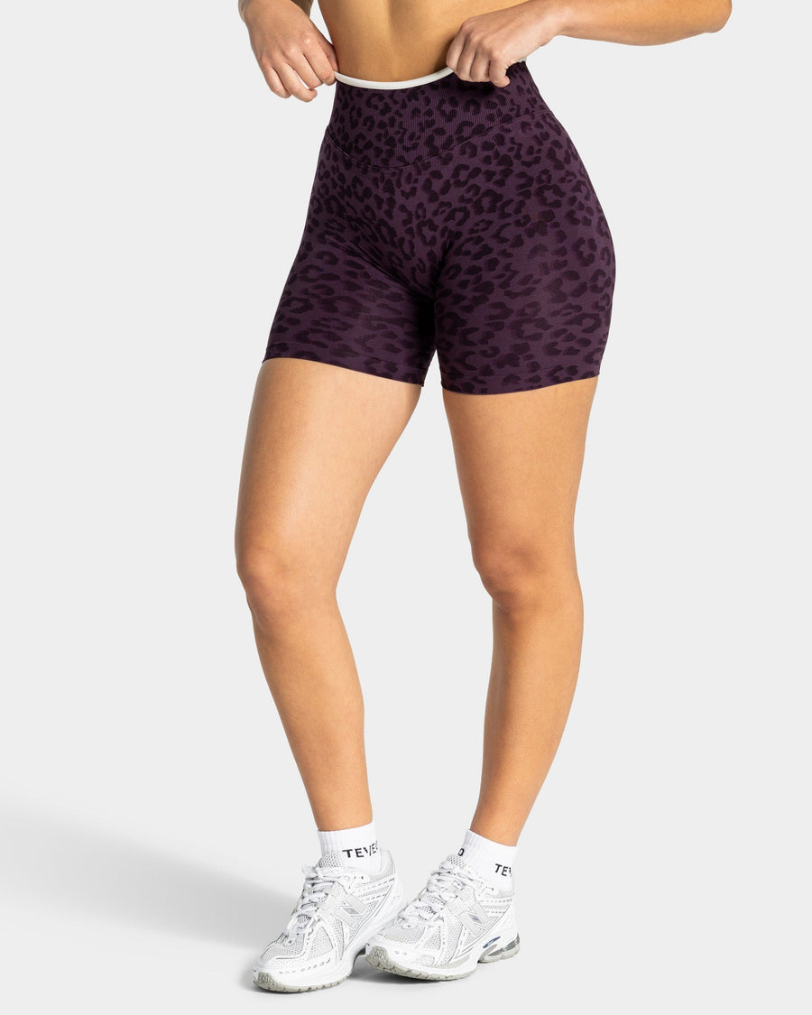 Short Sculpt Scrunch Contrastline « Léopard Blackberry »