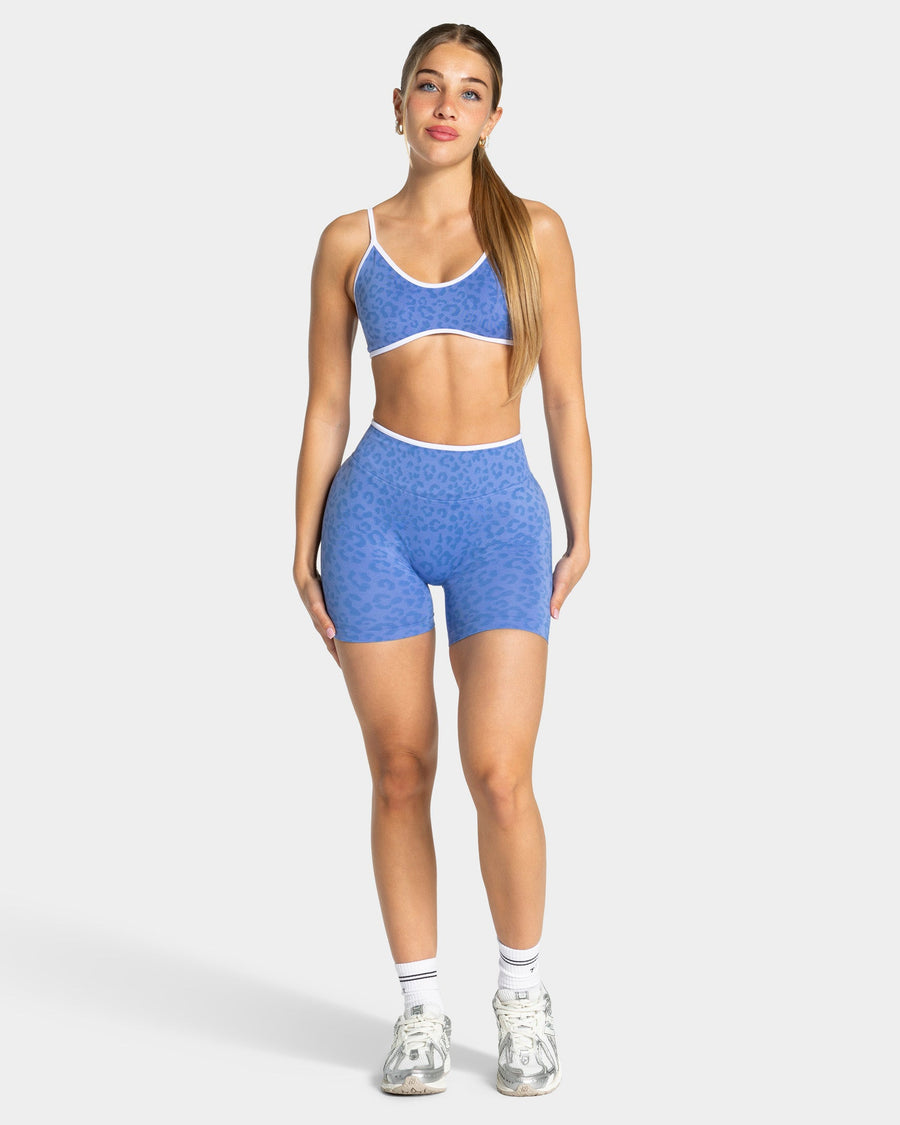 Short Contrastline « Léopard Azure »