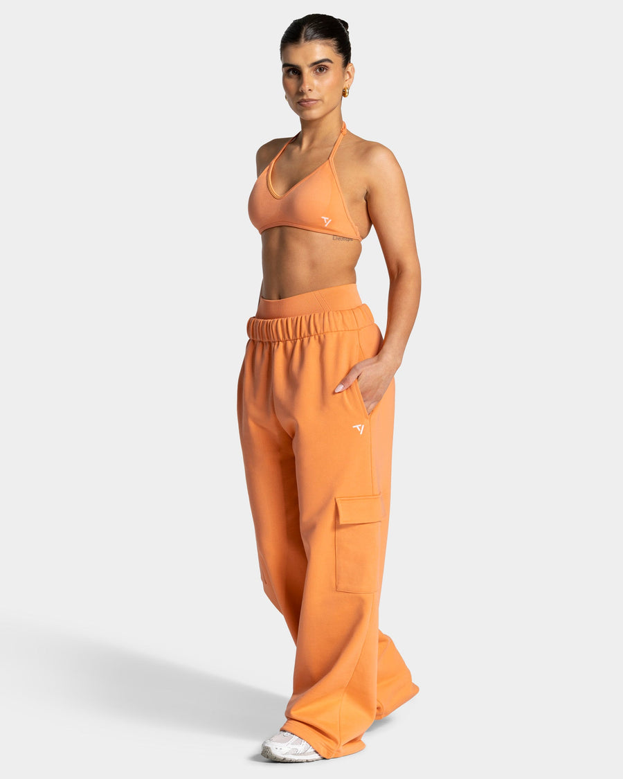Pantalon de jogging cargo jambe large Lift « Abricot »