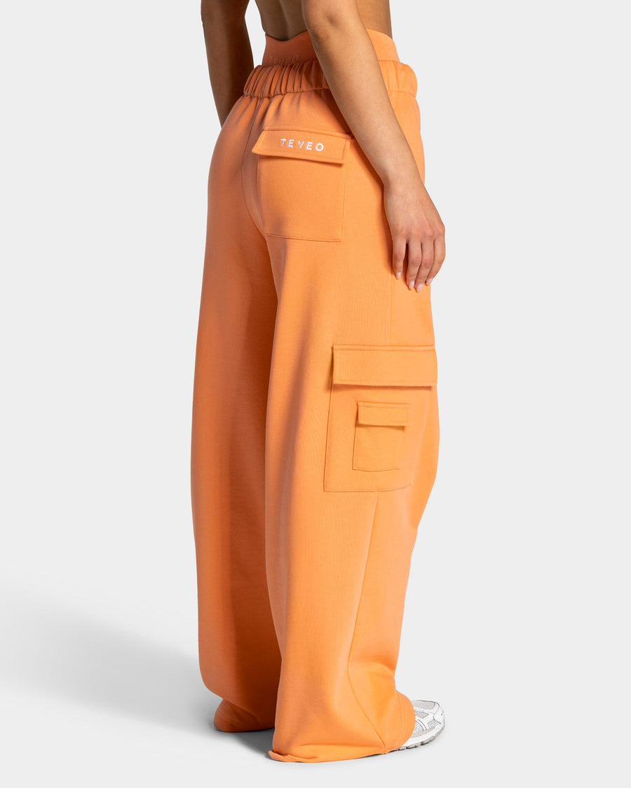 Pantalon de jogging cargo jambe large Lift « Abricot »