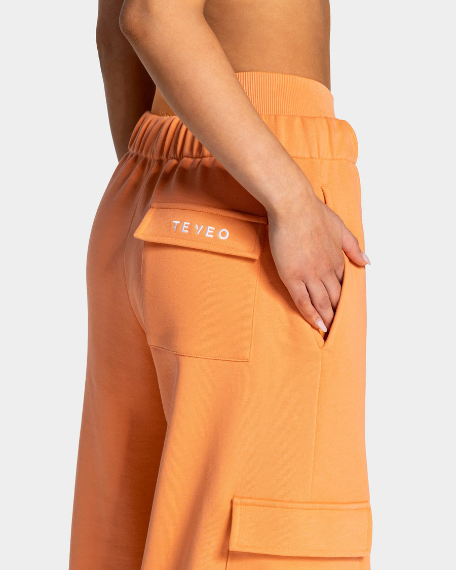 Pantalon de jogging cargo jambe large Lift « Abricot »