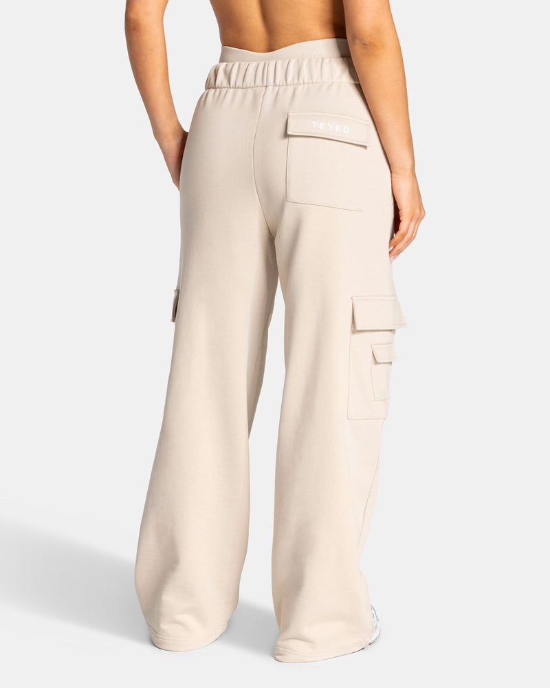 Pantalon de jogging cargo jambe large Lift « Cream »