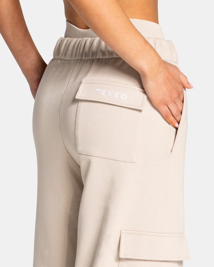 Pantalon de jogging cargo jambe large Lift « Cream »