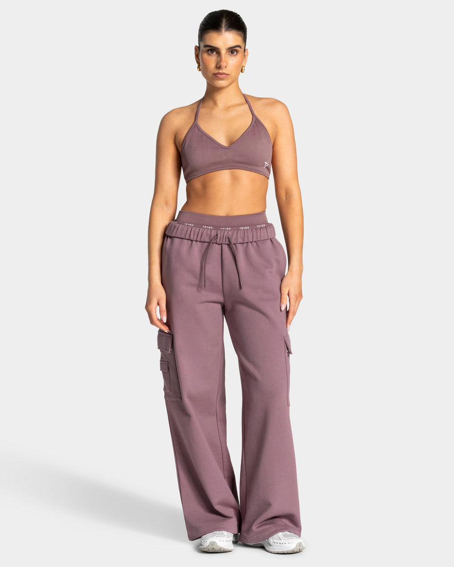 Pantalon de jogging cargo jambe large Lift « Mauve »