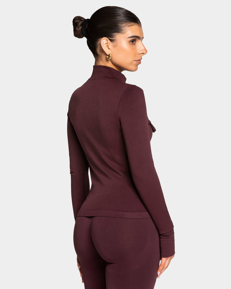 Veste de sport cargo zippée Lift « Merlot »