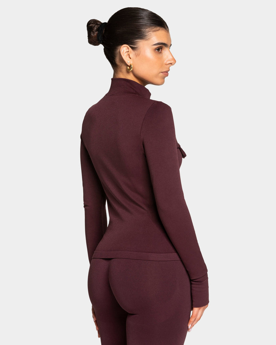 Veste de sport cargo zippée Lift « Merlot »