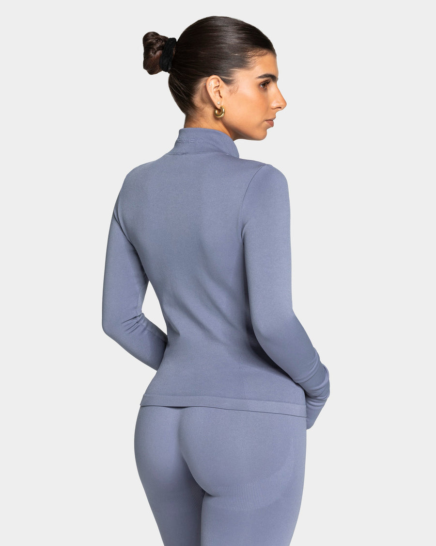 Veste de sport cargo zippée Lift « Bleu acier »