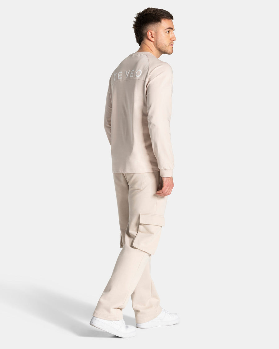Pantalon de jogging cargo jambe large Lift « Cream »