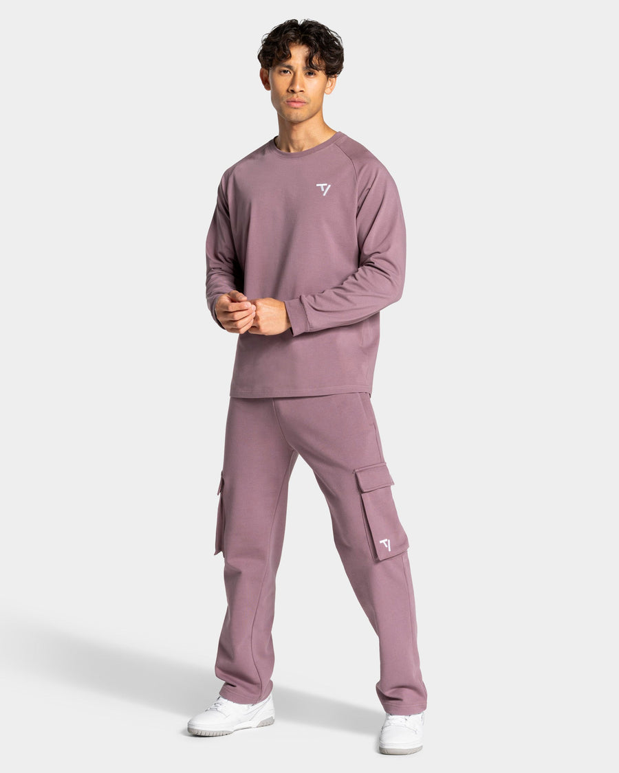 Pantalon de jogging cargo jambe large Lift « Mauve »
