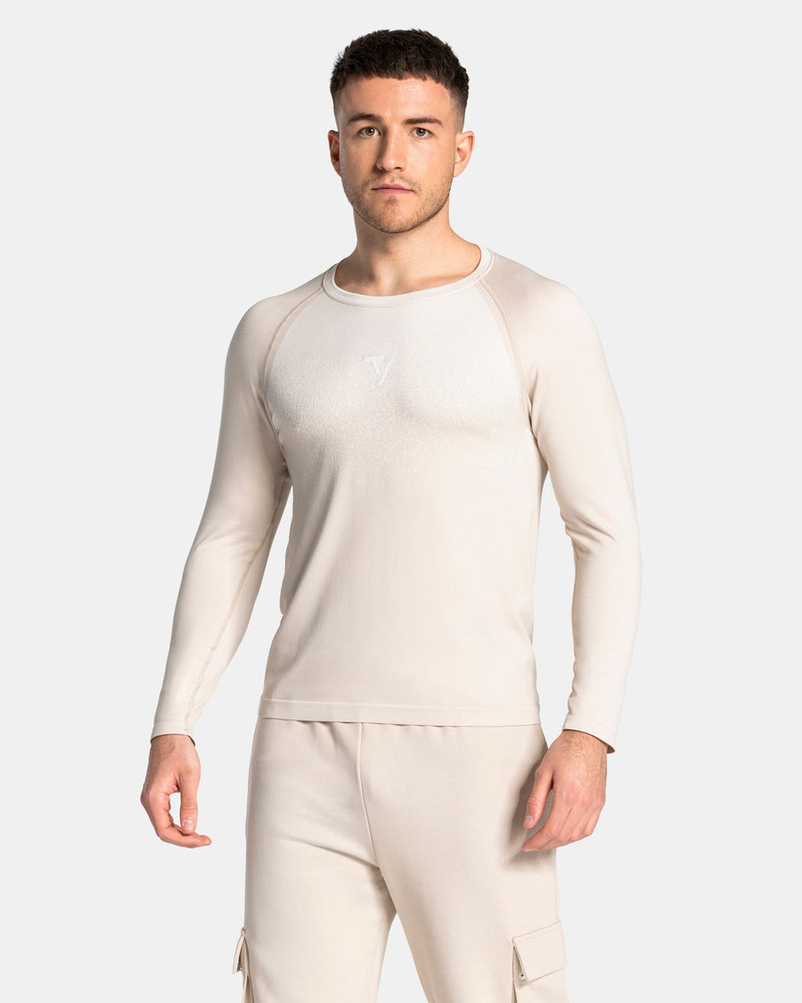 Haut à manches longues sans coutures Lift « Cream »