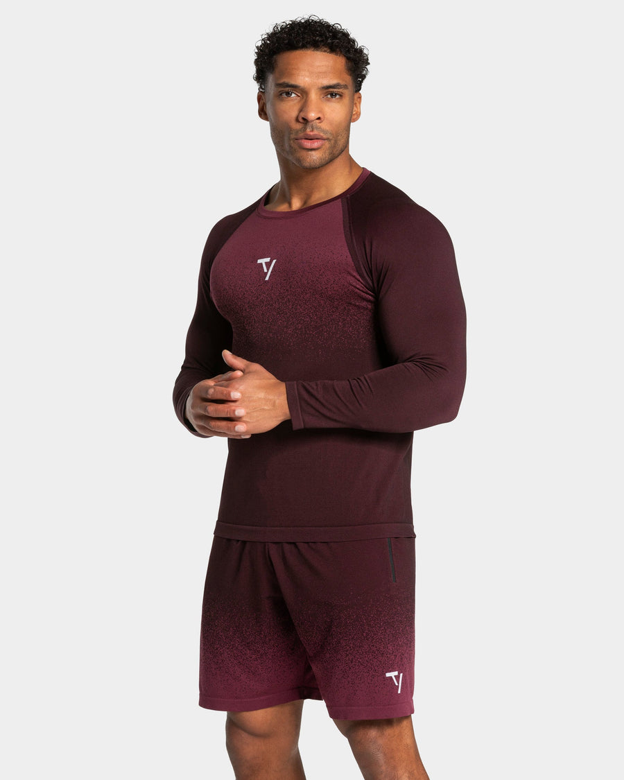 Haut à manches longues sans coutures Lift « Merlot »